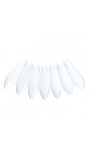 Czech Glass Daggers beads 5x16mm Chalk white 03000
